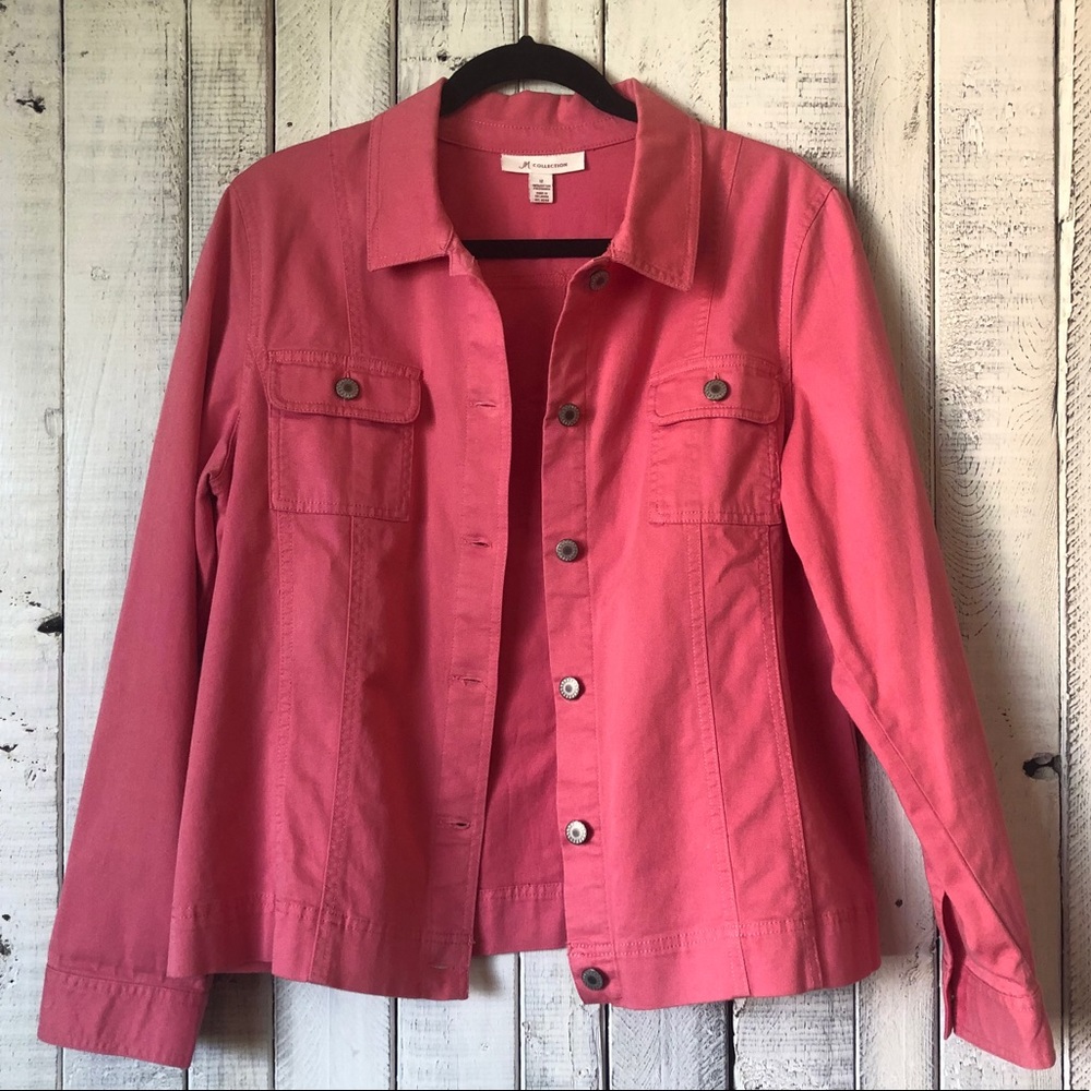 JM Collection Pink Jean/Denim Jacket